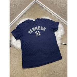 Fanatics New York Yankees Aaron Judge #99 Blue T-Shirt Jersey Men's L